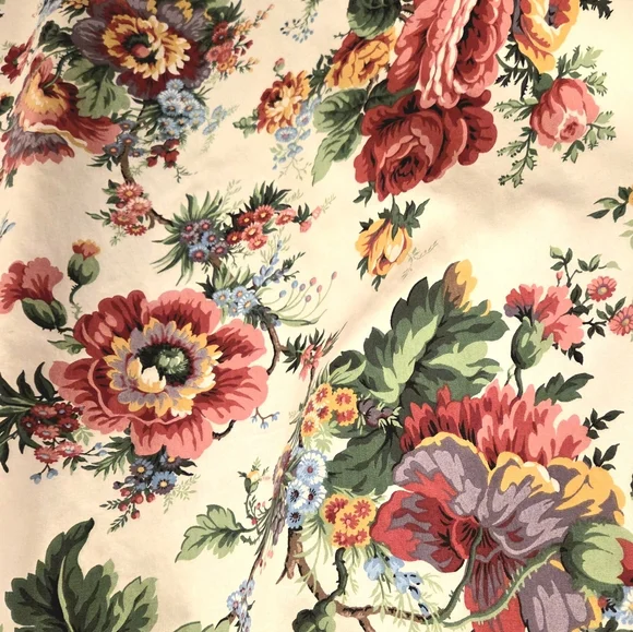 Vintage Floral Drapes- 4 Gorgeous, Large Panels - Picture 3 of 6